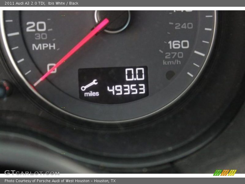 Ibis White / Black 2011 Audi A3 2.0 TDI