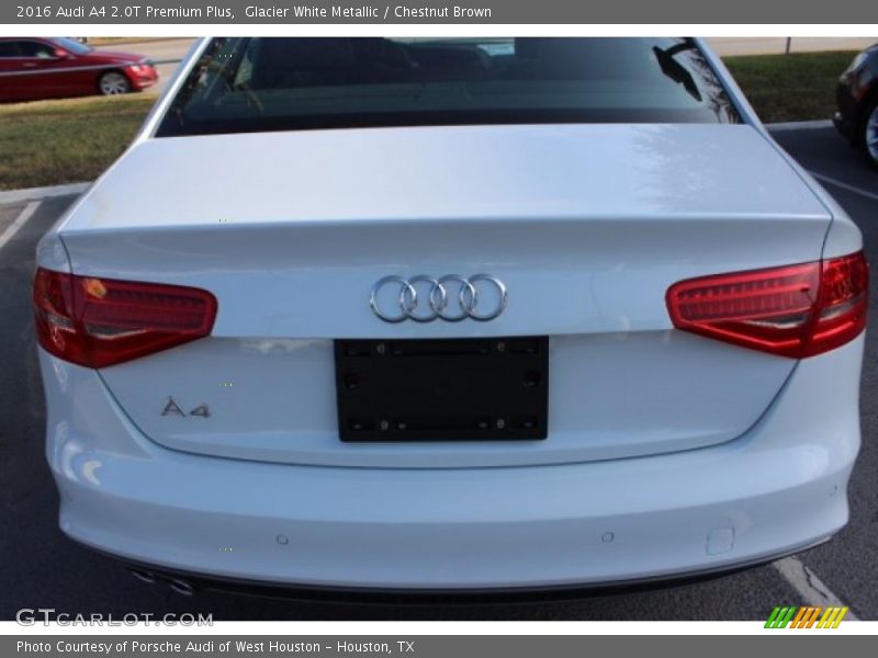 Glacier White Metallic / Chestnut Brown 2016 Audi A4 2.0T Premium Plus