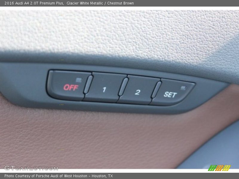 Glacier White Metallic / Chestnut Brown 2016 Audi A4 2.0T Premium Plus