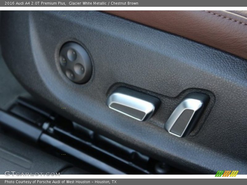 Glacier White Metallic / Chestnut Brown 2016 Audi A4 2.0T Premium Plus