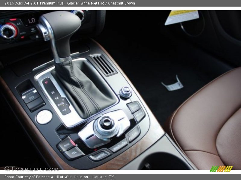 Glacier White Metallic / Chestnut Brown 2016 Audi A4 2.0T Premium Plus