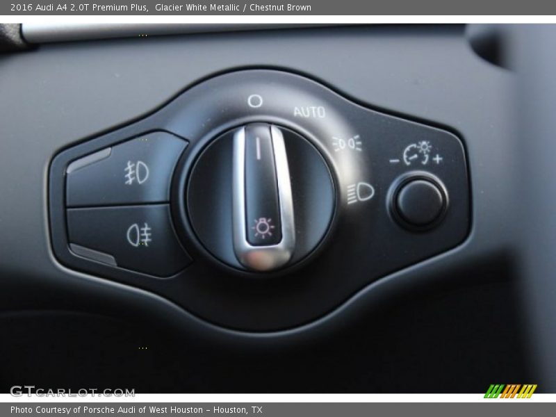 Glacier White Metallic / Chestnut Brown 2016 Audi A4 2.0T Premium Plus