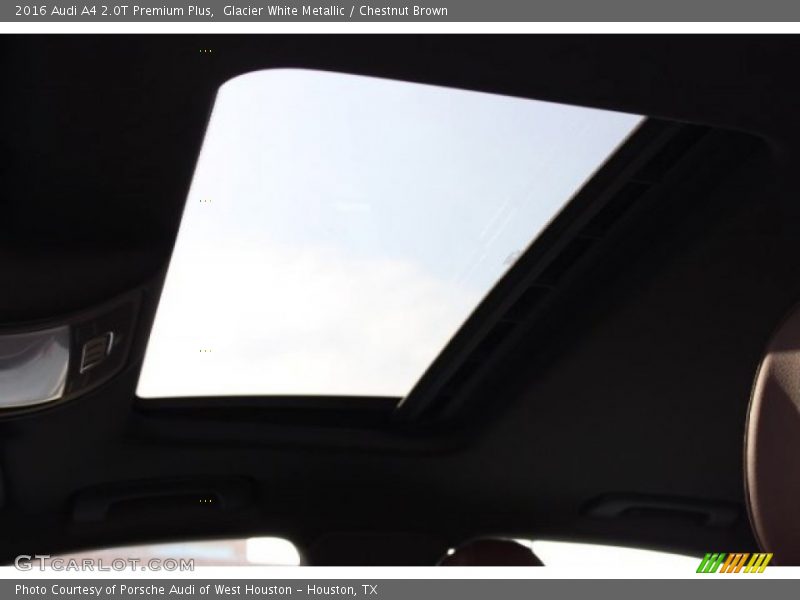 Glacier White Metallic / Chestnut Brown 2016 Audi A4 2.0T Premium Plus