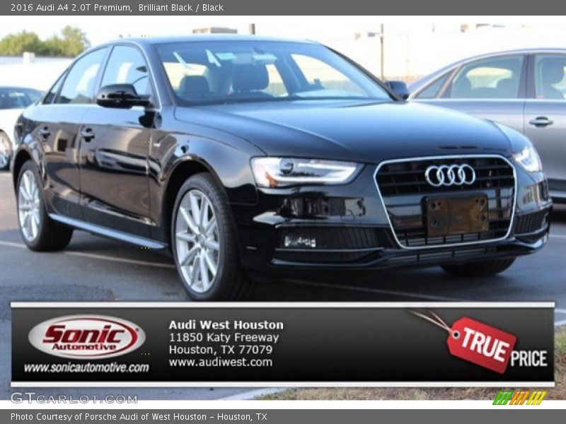 Brilliant Black / Black 2016 Audi A4 2.0T Premium