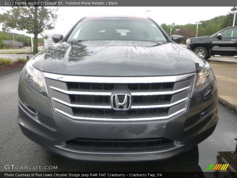 Polished Metal Metallic / Black 2012 Honda Accord Crosstour EX
