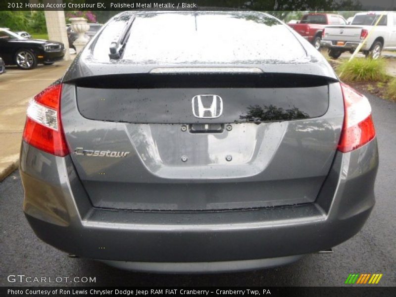 Polished Metal Metallic / Black 2012 Honda Accord Crosstour EX