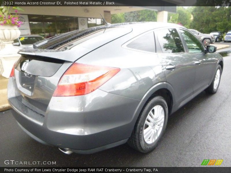 Polished Metal Metallic / Black 2012 Honda Accord Crosstour EX