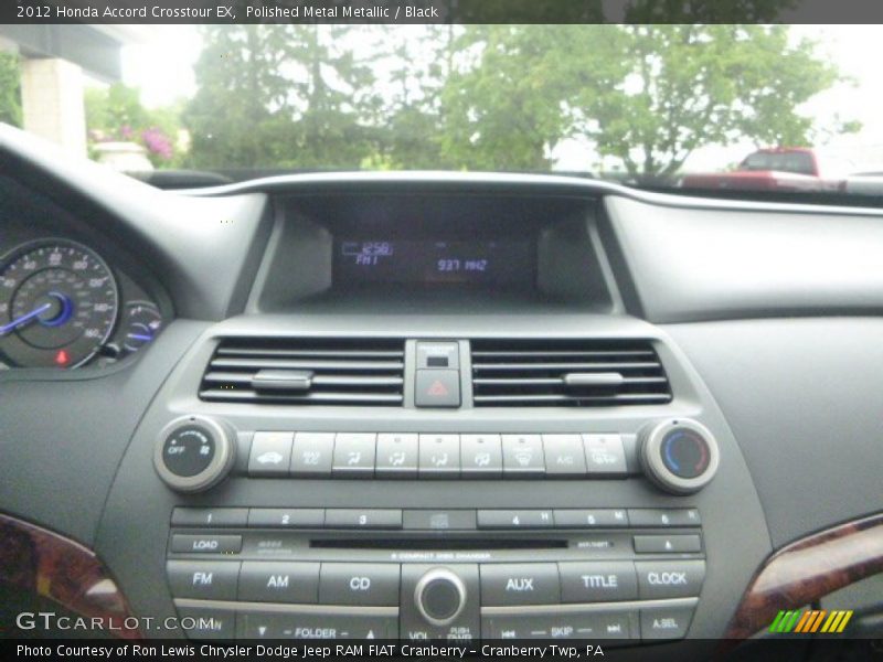 Polished Metal Metallic / Black 2012 Honda Accord Crosstour EX