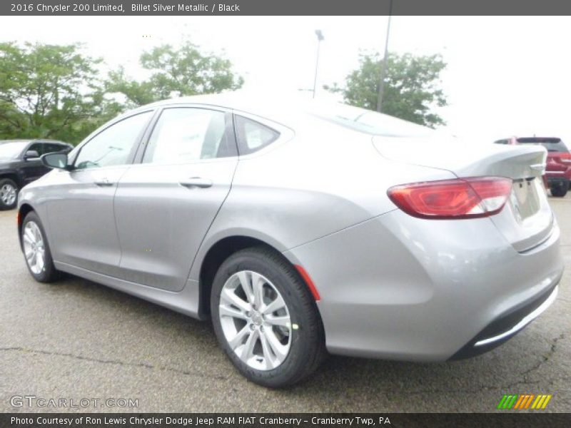 Billet Silver Metallic / Black 2016 Chrysler 200 Limited