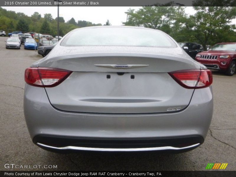 Billet Silver Metallic / Black 2016 Chrysler 200 Limited