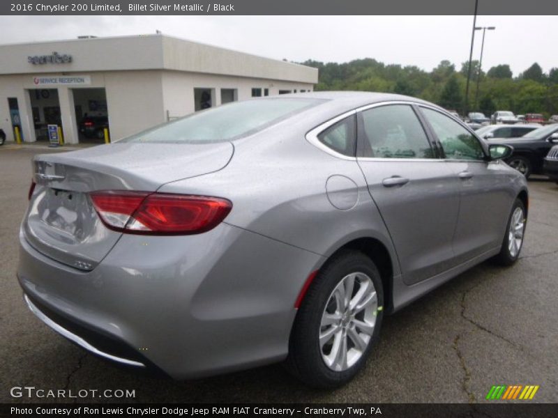 Billet Silver Metallic / Black 2016 Chrysler 200 Limited