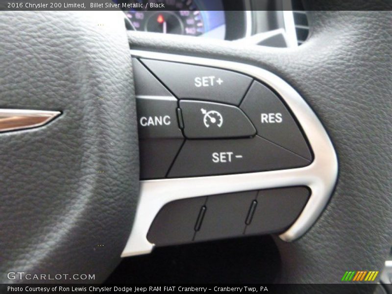 Billet Silver Metallic / Black 2016 Chrysler 200 Limited