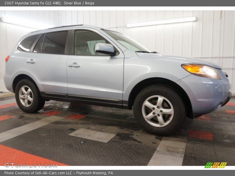 Silver Blue / Beige 2007 Hyundai Santa Fe GLS 4WD