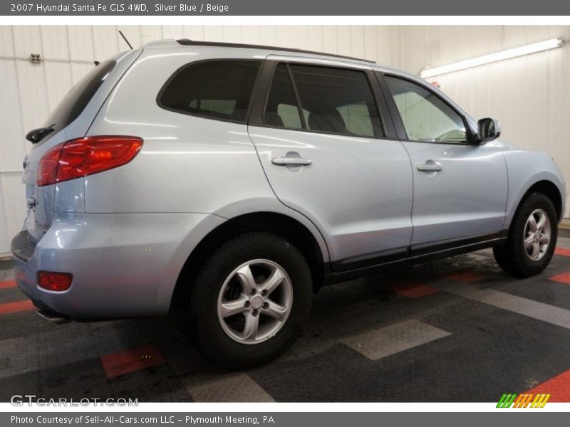 Silver Blue / Beige 2007 Hyundai Santa Fe GLS 4WD