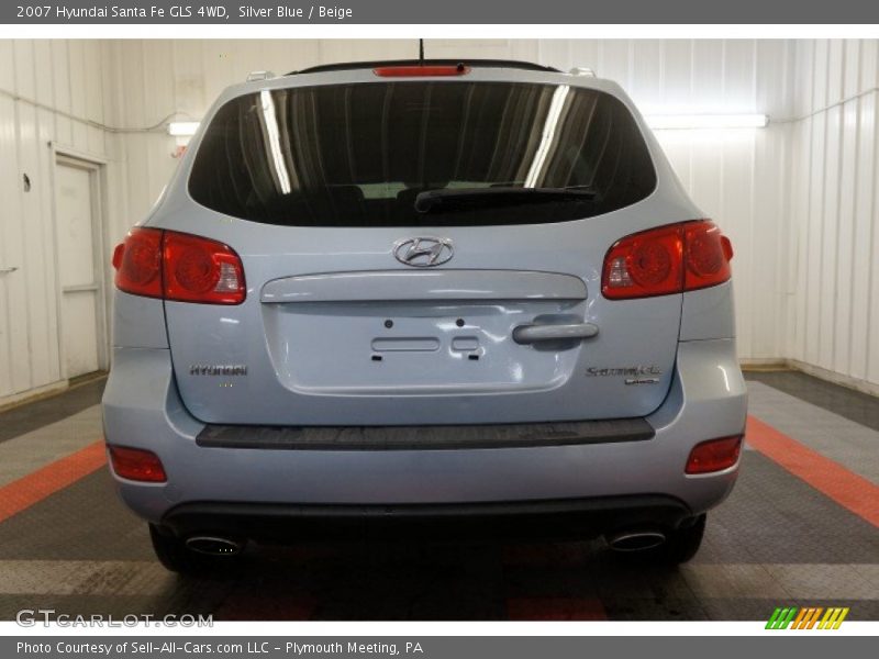 Silver Blue / Beige 2007 Hyundai Santa Fe GLS 4WD