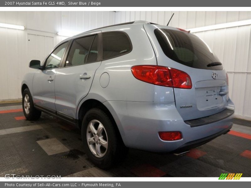 Silver Blue / Beige 2007 Hyundai Santa Fe GLS 4WD