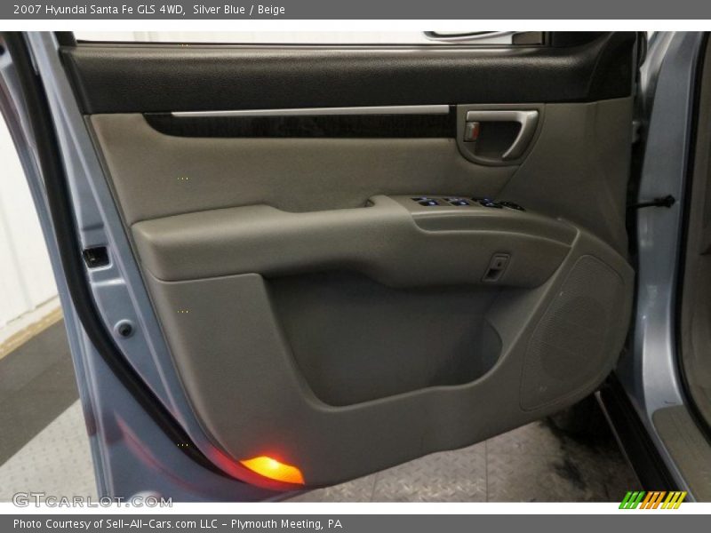 Silver Blue / Beige 2007 Hyundai Santa Fe GLS 4WD