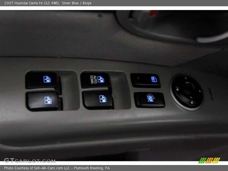 Silver Blue / Beige 2007 Hyundai Santa Fe GLS 4WD