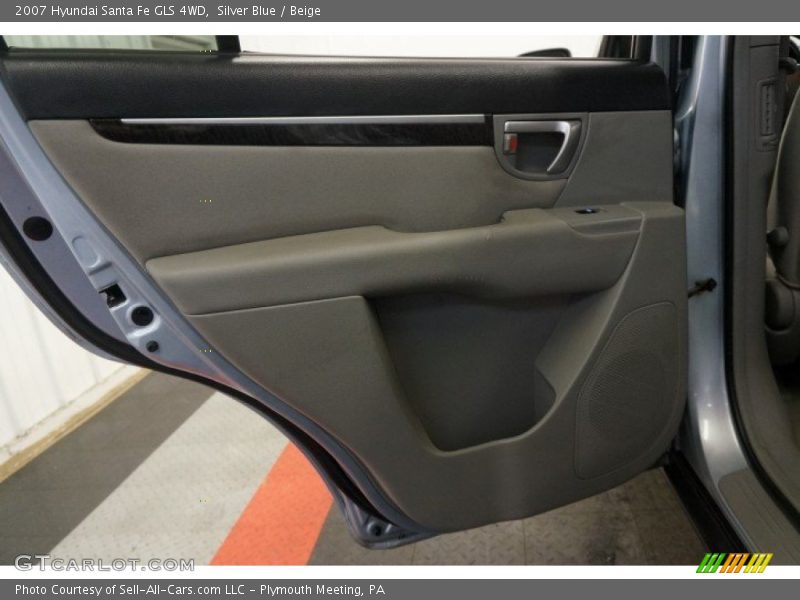 Silver Blue / Beige 2007 Hyundai Santa Fe GLS 4WD