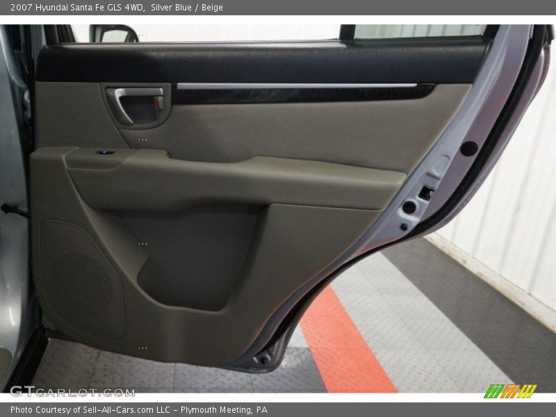 Silver Blue / Beige 2007 Hyundai Santa Fe GLS 4WD