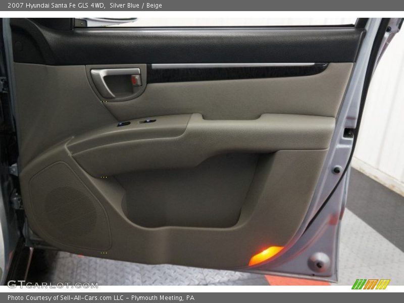 Silver Blue / Beige 2007 Hyundai Santa Fe GLS 4WD