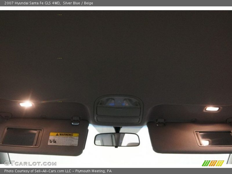 Silver Blue / Beige 2007 Hyundai Santa Fe GLS 4WD