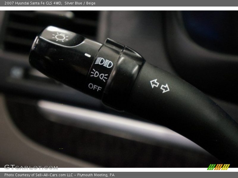 Silver Blue / Beige 2007 Hyundai Santa Fe GLS 4WD