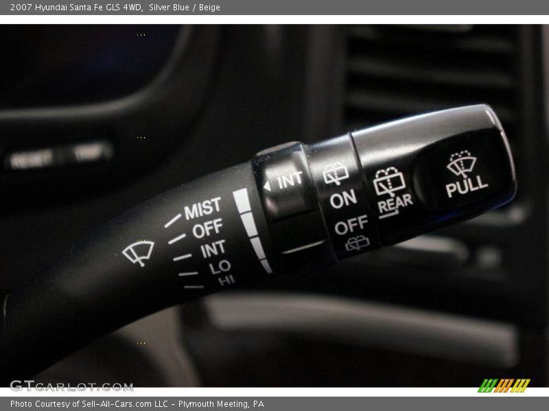 Silver Blue / Beige 2007 Hyundai Santa Fe GLS 4WD