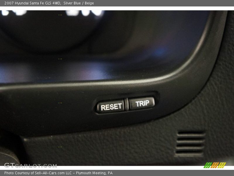 Silver Blue / Beige 2007 Hyundai Santa Fe GLS 4WD