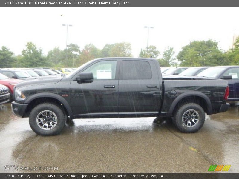 Black / Rebel Theme Red/Black 2015 Ram 1500 Rebel Crew Cab 4x4