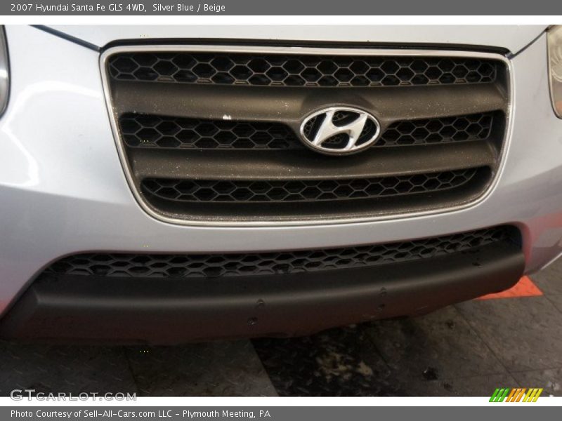 Silver Blue / Beige 2007 Hyundai Santa Fe GLS 4WD