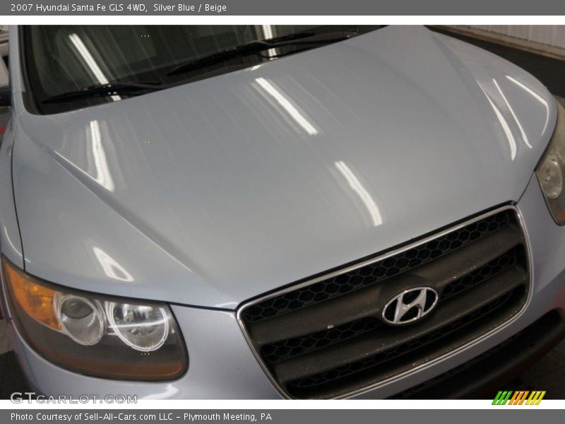 Silver Blue / Beige 2007 Hyundai Santa Fe GLS 4WD