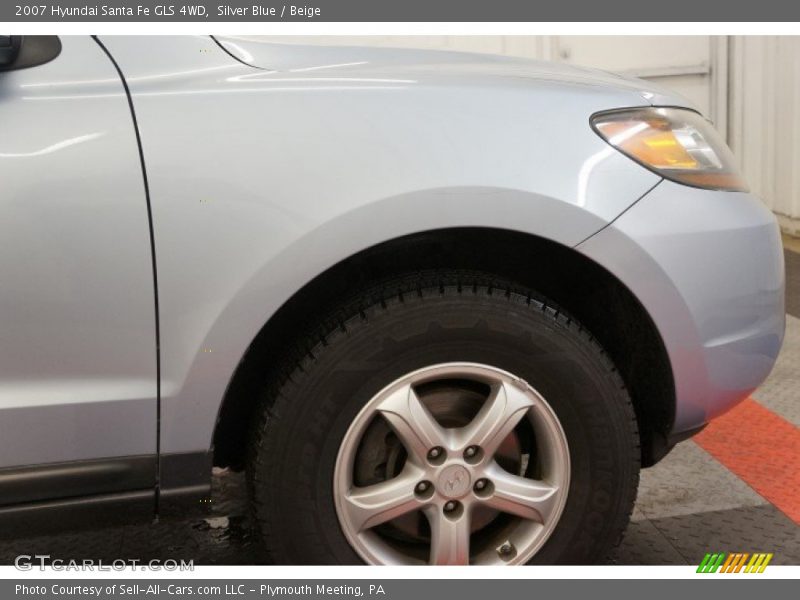 Silver Blue / Beige 2007 Hyundai Santa Fe GLS 4WD