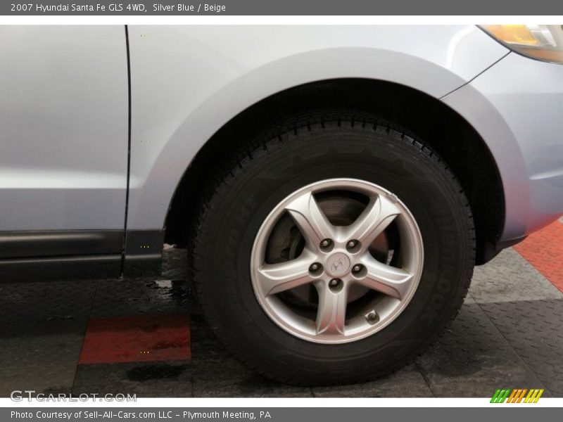 Silver Blue / Beige 2007 Hyundai Santa Fe GLS 4WD