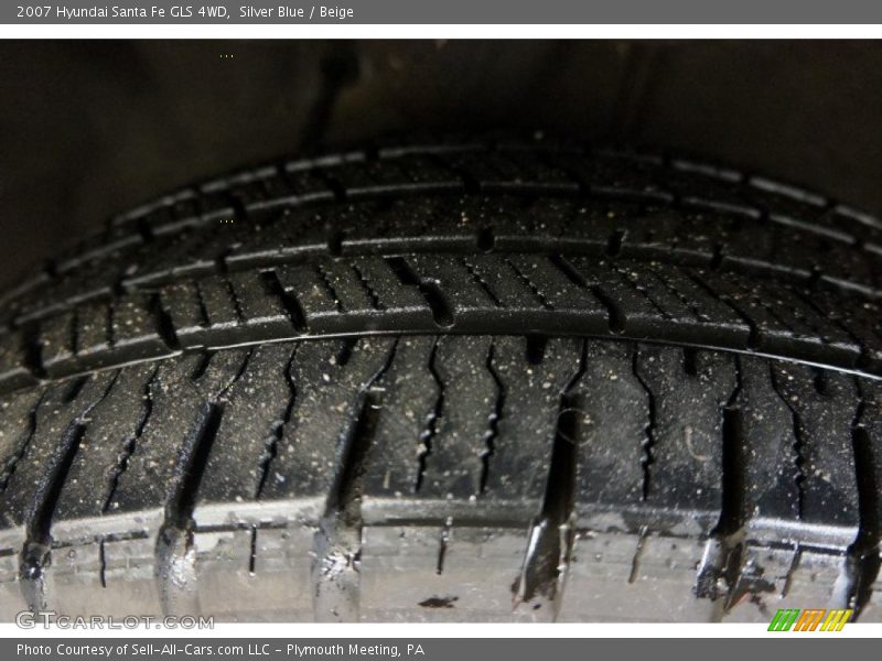 Silver Blue / Beige 2007 Hyundai Santa Fe GLS 4WD