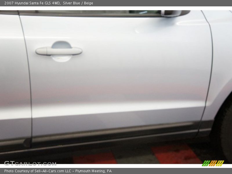 Silver Blue / Beige 2007 Hyundai Santa Fe GLS 4WD
