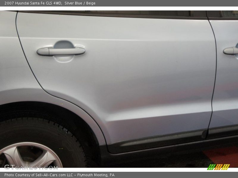 Silver Blue / Beige 2007 Hyundai Santa Fe GLS 4WD