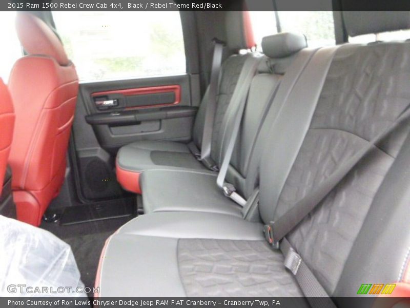 Rear Seat of 2015 1500 Rebel Crew Cab 4x4