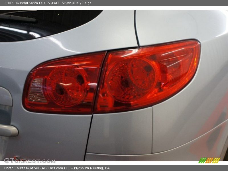 Silver Blue / Beige 2007 Hyundai Santa Fe GLS 4WD