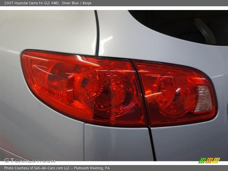 Silver Blue / Beige 2007 Hyundai Santa Fe GLS 4WD