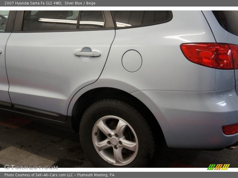 Silver Blue / Beige 2007 Hyundai Santa Fe GLS 4WD