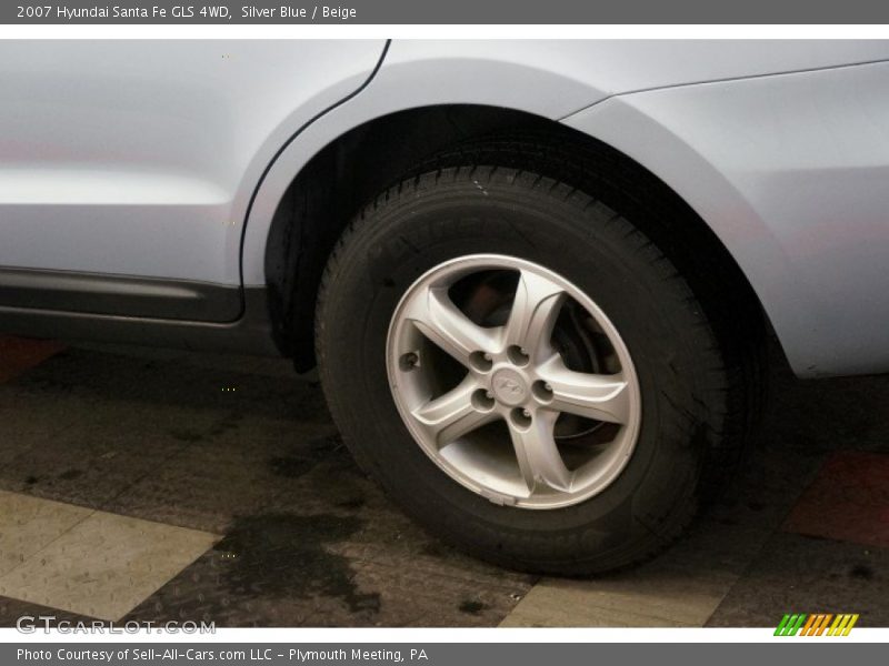 Silver Blue / Beige 2007 Hyundai Santa Fe GLS 4WD