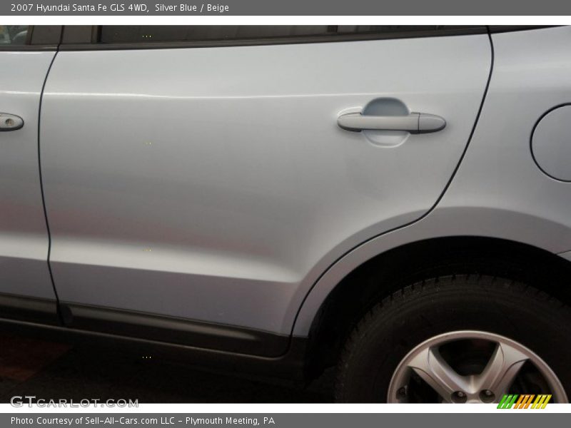 Silver Blue / Beige 2007 Hyundai Santa Fe GLS 4WD