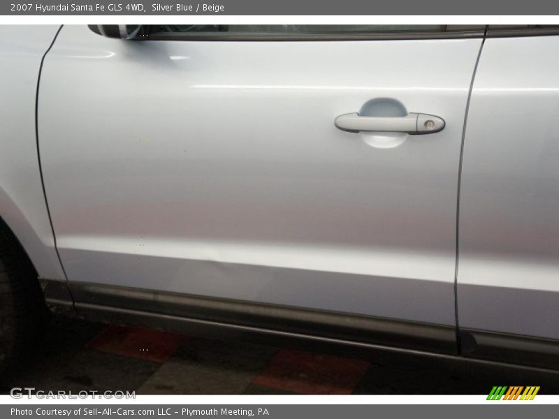 Silver Blue / Beige 2007 Hyundai Santa Fe GLS 4WD