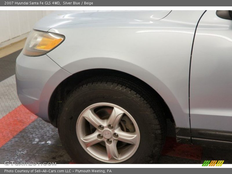 Silver Blue / Beige 2007 Hyundai Santa Fe GLS 4WD