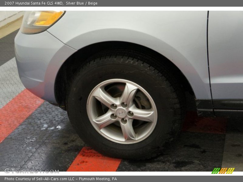 Silver Blue / Beige 2007 Hyundai Santa Fe GLS 4WD
