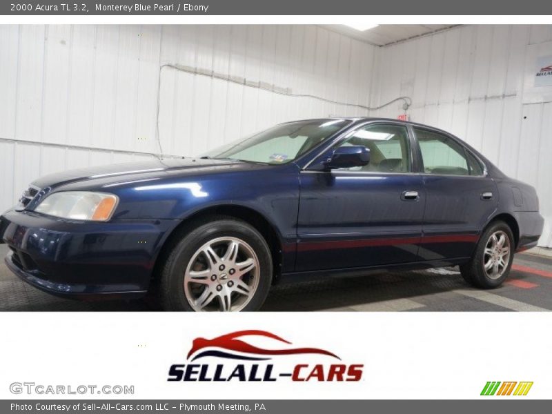 Monterey Blue Pearl / Ebony 2000 Acura TL 3.2