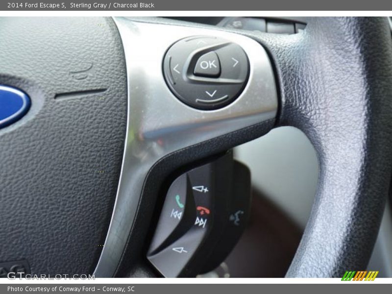 Sterling Gray / Charcoal Black 2014 Ford Escape S