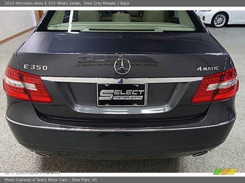 Steel Grey Metallic / Black 2010 Mercedes-Benz E 350 4Matic Sedan