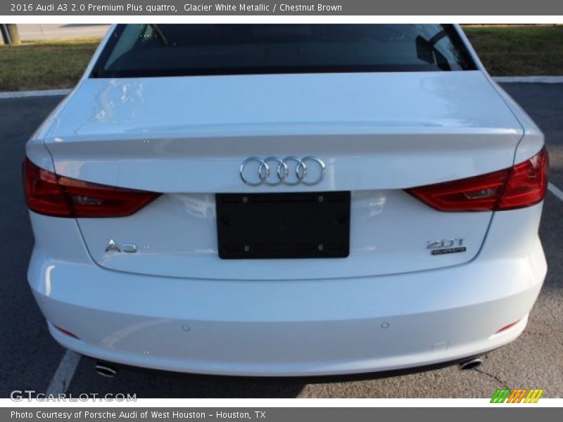 Glacier White Metallic / Chestnut Brown 2016 Audi A3 2.0 Premium Plus quattro